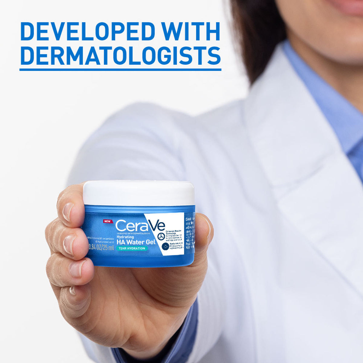 CeraVe HA water gel oil-free face moisturizer with Hylauronic Acid & Ceramides for plumpy hydration
