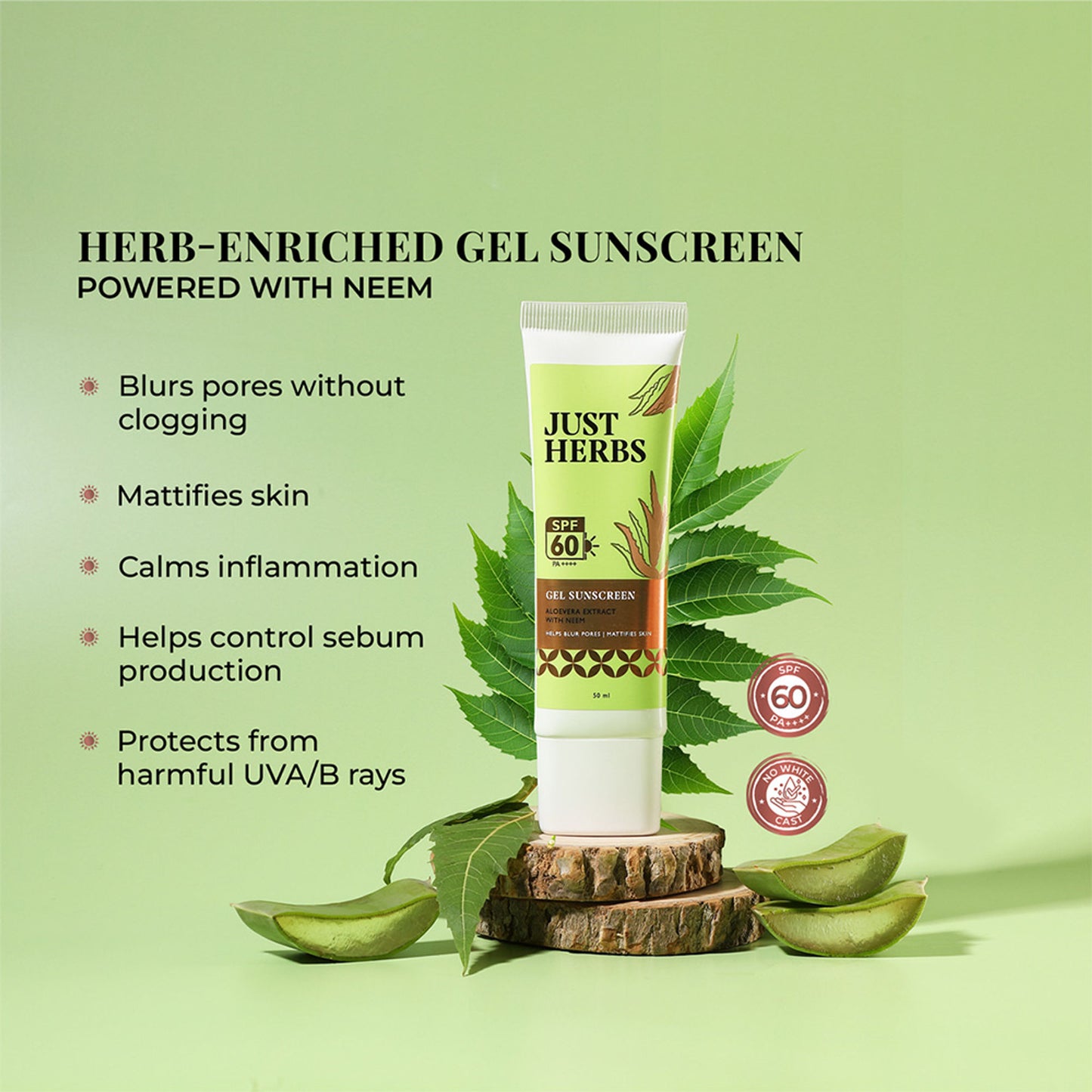 Just Herbs SPF 60 PA++++ Primer Sunscreen