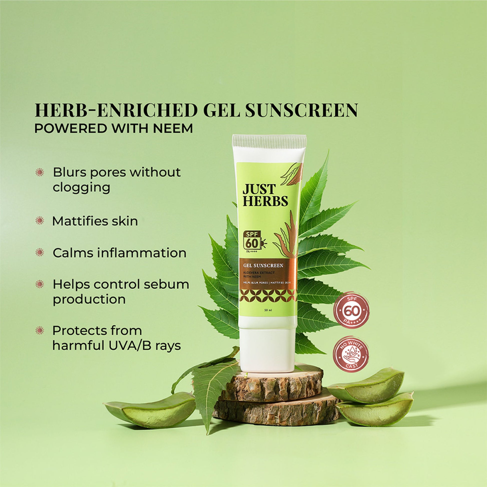 Just Herbs SPF 60 PA++++ Primer Sunscreen
