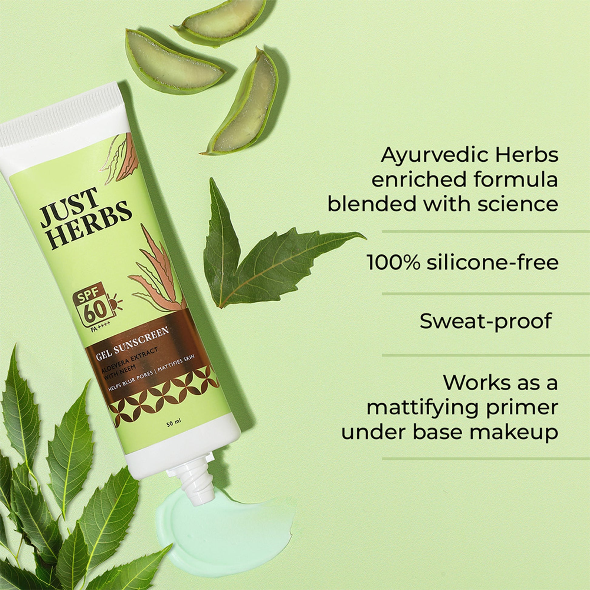 Just Herbs SPF 60 PA++++ Primer Sunscreen