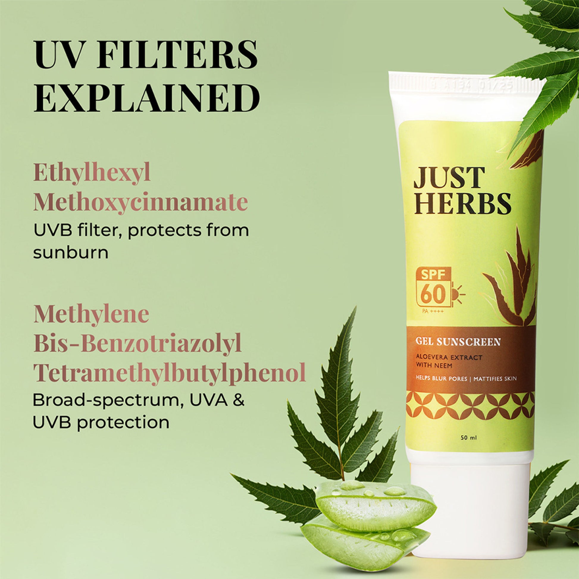 Just Herbs SPF 60 PA++++ Primer Sunscreen