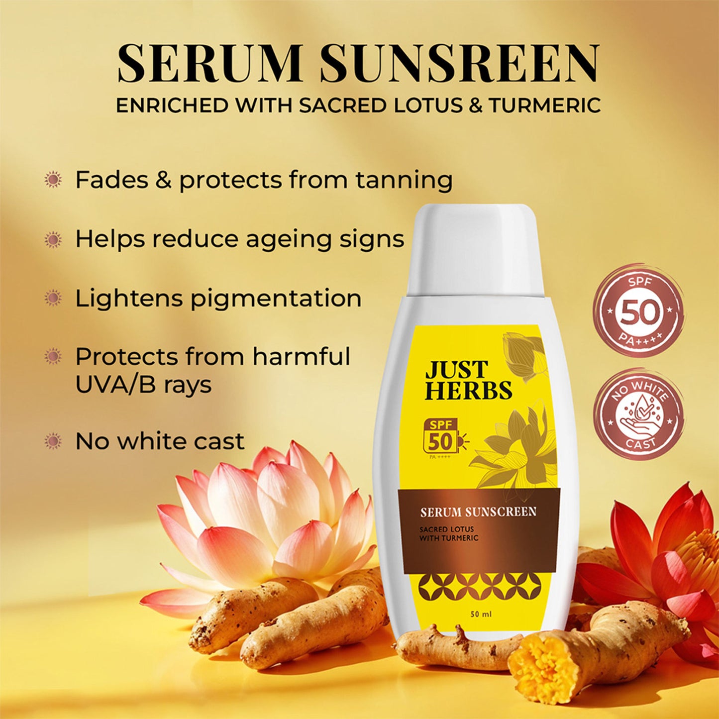 Just Herbs 2-In-1 Serum Sunscreen