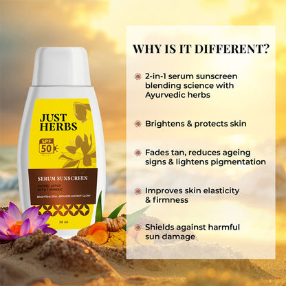 Just Herbs 2-In-1 Serum Sunscreen