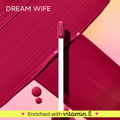 Nykaa All Day Matte Long Lasting Transferproof Liquid Lipstick - Dream Wife - Deep Pink
