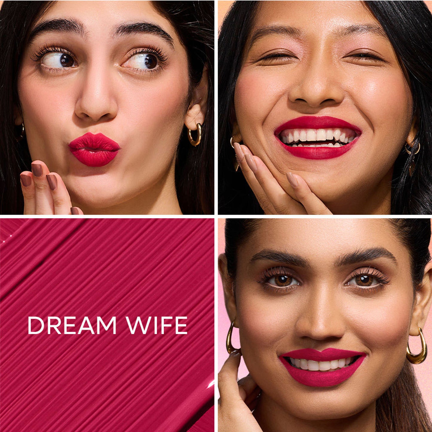 Nykaa All Day Matte Long Lasting Transferproof Liquid Lipstick - Dream Wife - Deep Pink