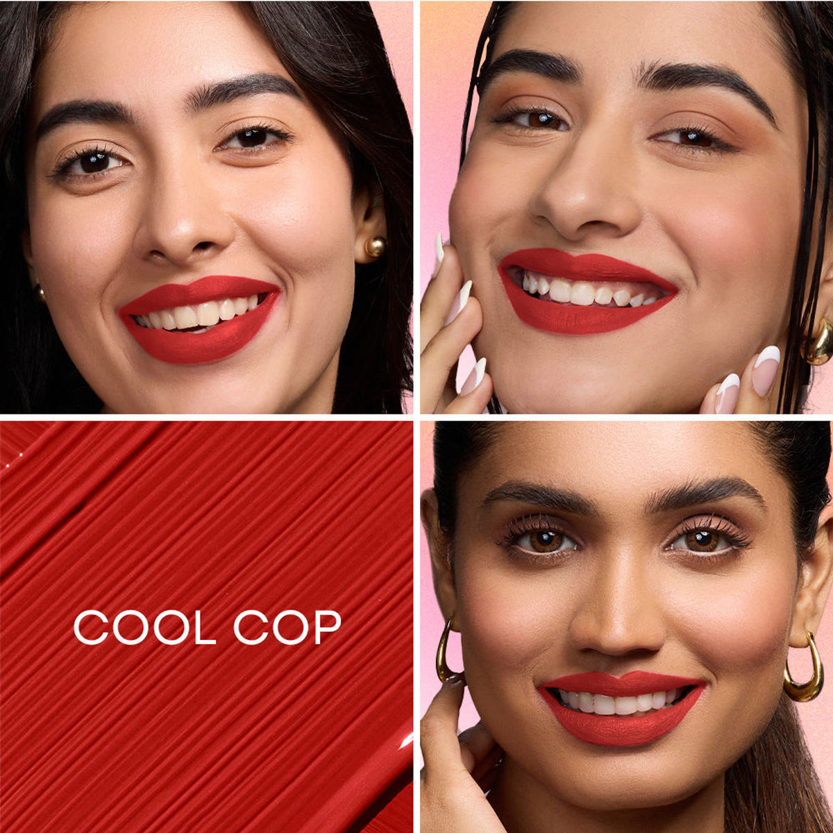 Nykaa All Day Matte Long Lasting Transferproof Liquid Lipstick - Cool Cop - Classic Red