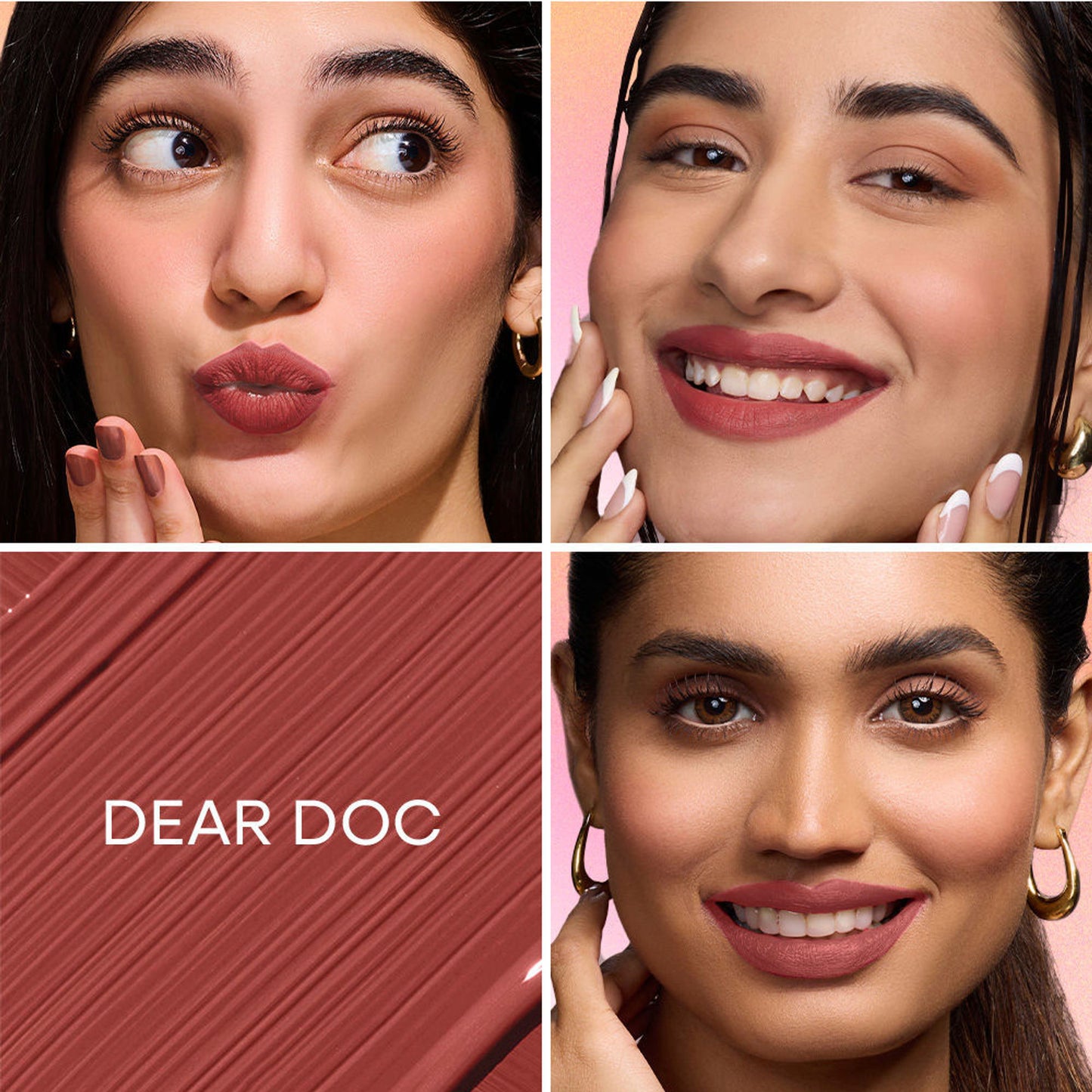 Nykaa All Day Matte Long Lasting Transferproof Liquid Lipstick - Dear Doc - Deep Nude