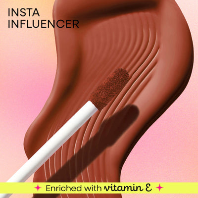 Nykaa All Day Matte Long Lasting Transferproof Liquid Lipstick - Insta Influencer - Brown Nude