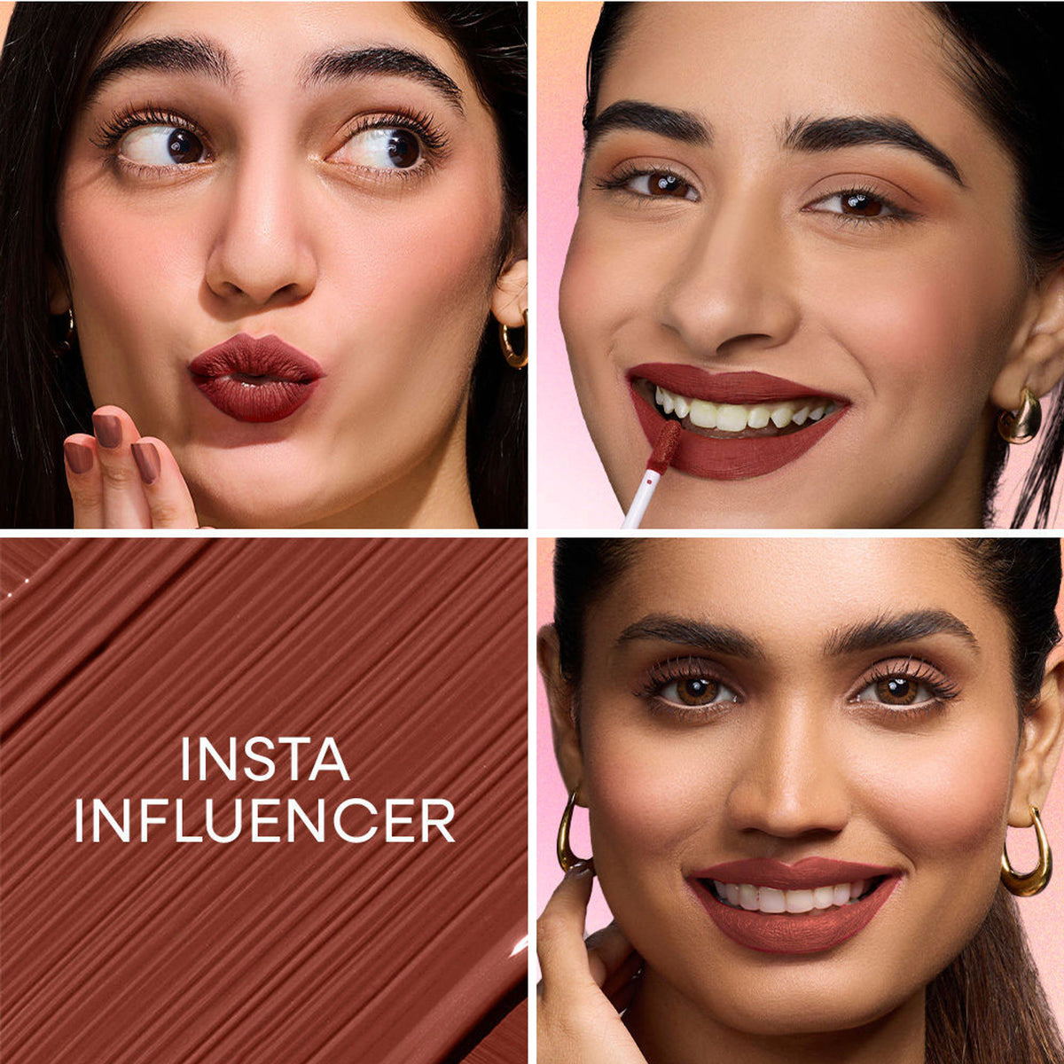 Nykaa All Day Matte Long Lasting Transferproof Liquid Lipstick - Insta Influencer - Brown Nude