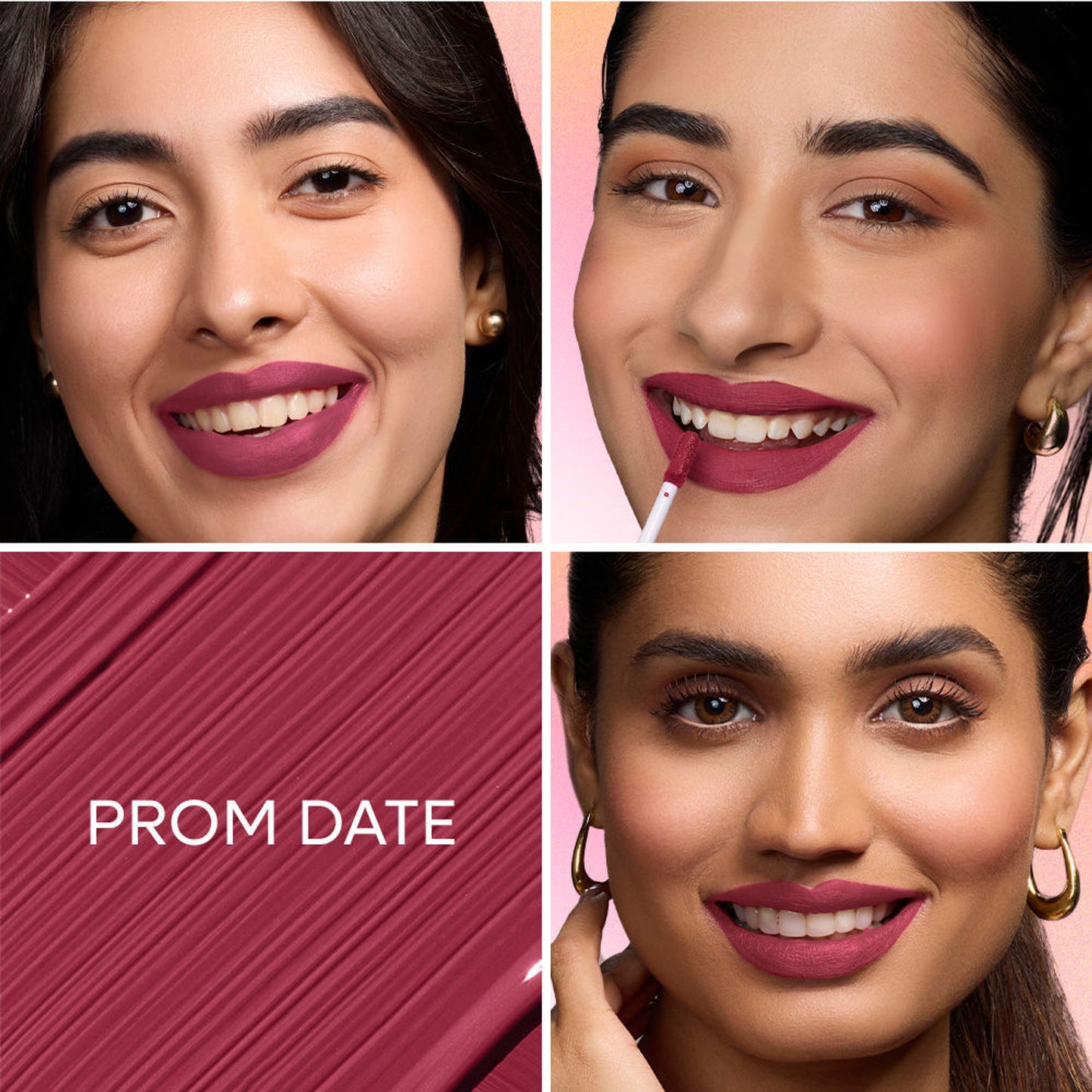 Nykaa All Day Matte Long Lasting Transferproof Liquid Lipstick - Prom Date - Deep Pink Nude