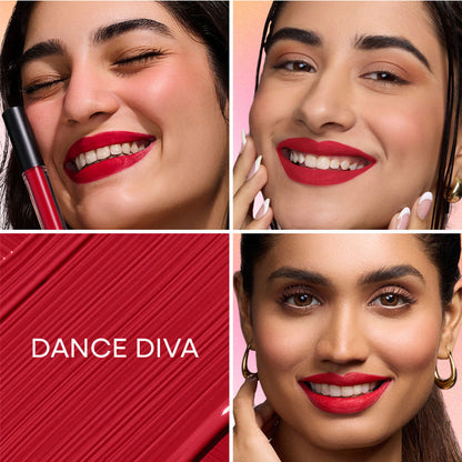 Nykaa All Day Matte Long Lasting Transferproof Liquid Lipstick - Dance Diva - Brick Red