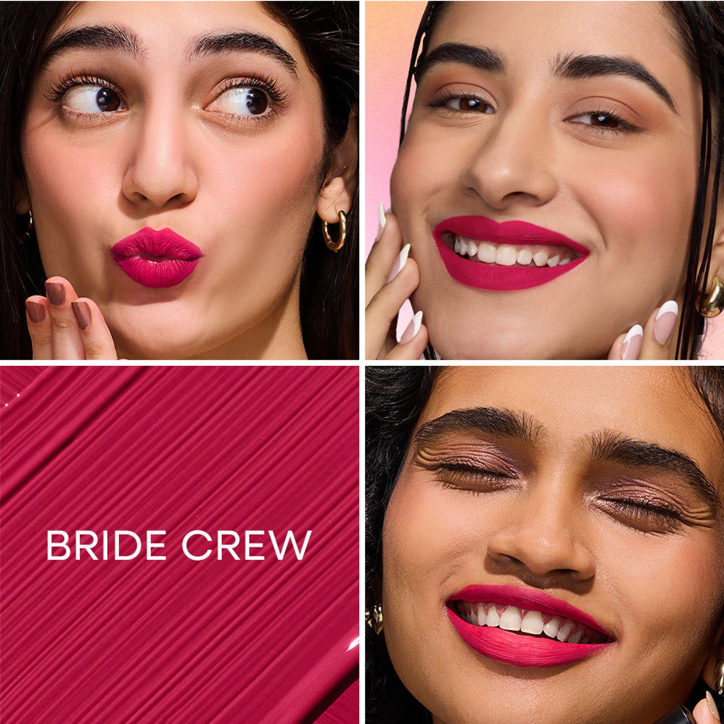 Nykaa All Day Matte Long Lasting Transferproof Liquid Lipstick - Bride Crew - Deep Wine