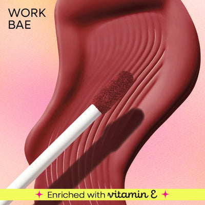 Nykaa All Day Matte Long Lasting Transferproof Liquid Lipstick - Work Bae - Nude