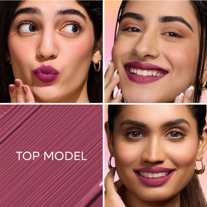 Nykaa All Day Matte Long Lasting Transferproof Liquid Lipstick - Top Model - Mauve Nude