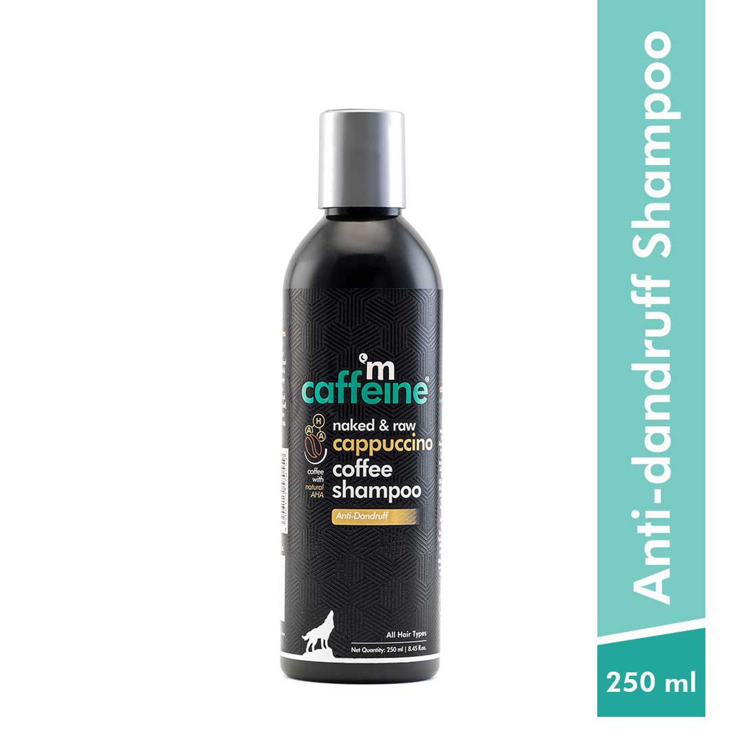 MCaffeine Anti Dandruff Cappuccino Coffee Shampoo With Coffee- Protein And Argan Oil