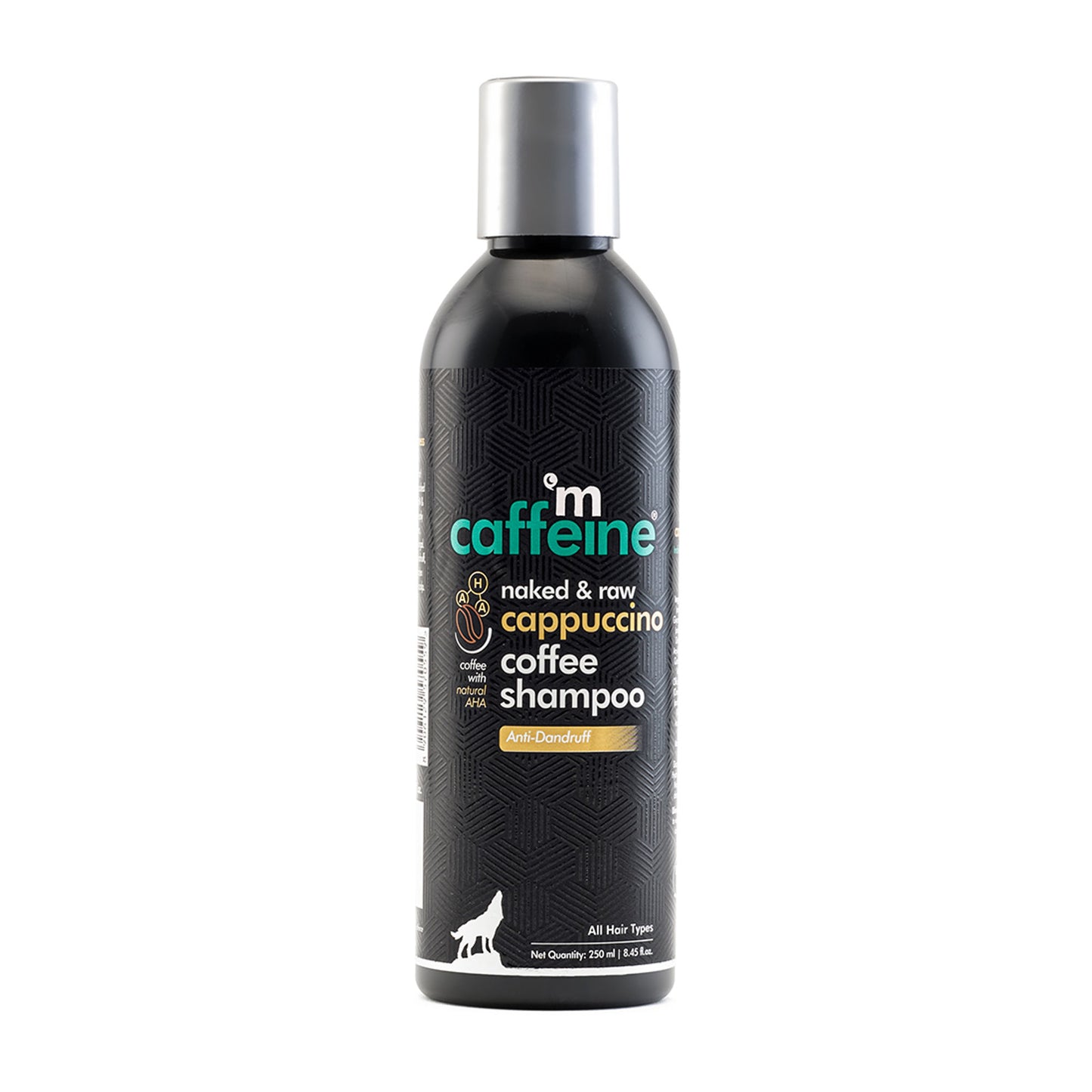 MCaffeine Anti Dandruff Cappuccino Coffee Shampoo With Coffee- Protein And Argan Oil