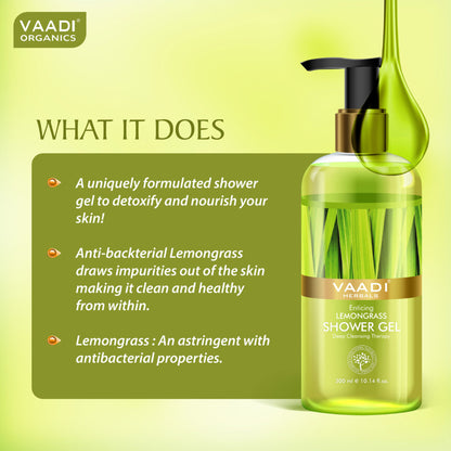 Vaadi Herbals Enticing Lemongrass Shower Gel