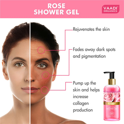 Vaadi Herbals Enchanting Rose & Mogra Shower Gel
