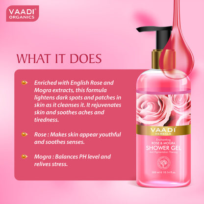 Vaadi Herbals Enchanting Rose & Mogra Shower Gel