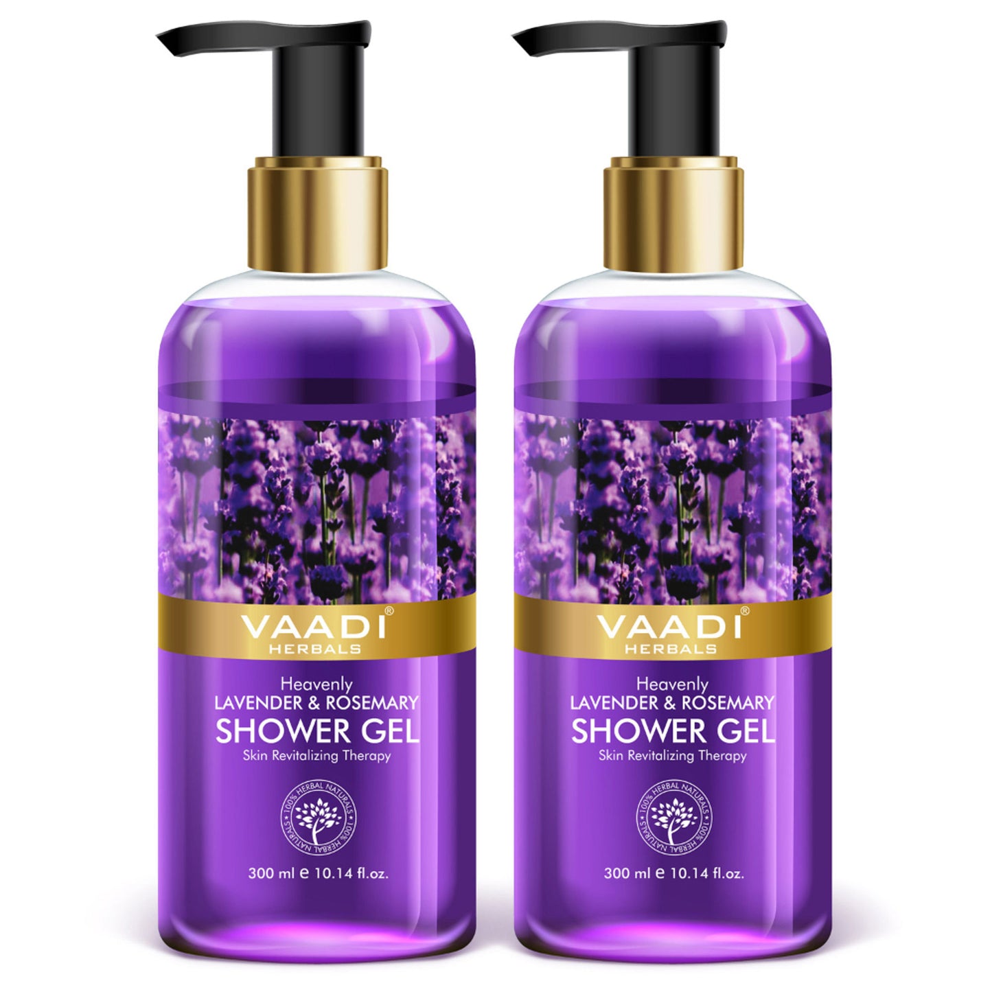 Vaadi Herbals Heavenly Lavender & Rosemary Shower Gel (Pack of 2)
