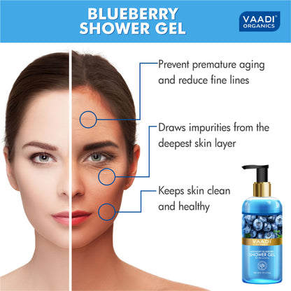 Vaadi Herbals Midnight Blueberry Shower Gel (Pack of 2)