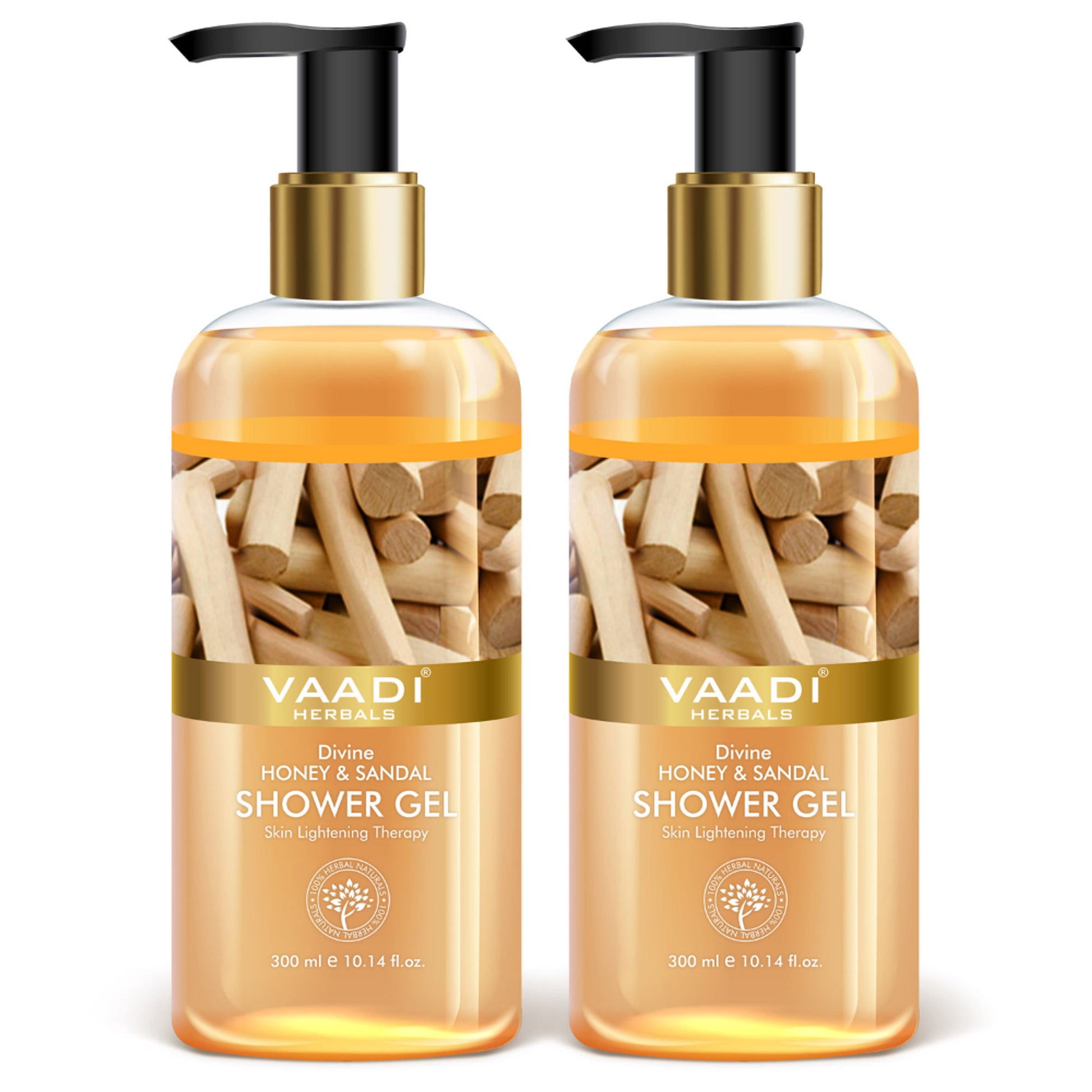 Vaadi Herbals Divine Honey & Sandal Shower Gel (Pack of 2)