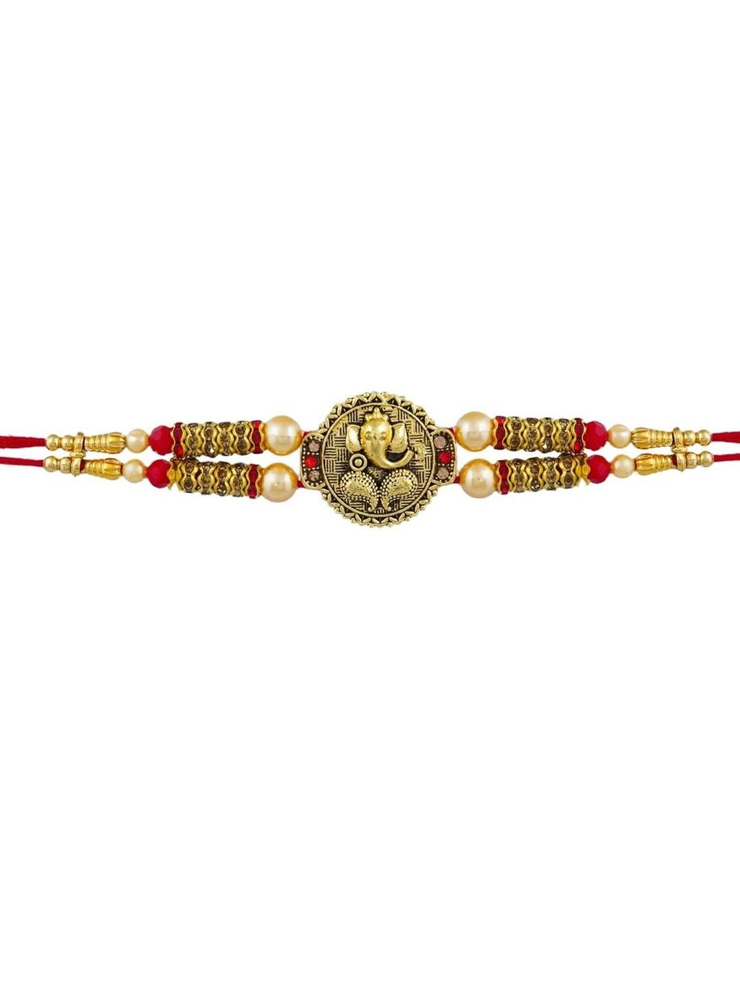 Anouk Lord Ganesha Motif Thread Rakhi