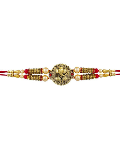 Anouk Lord Ganesha Motif Thread Rakhi