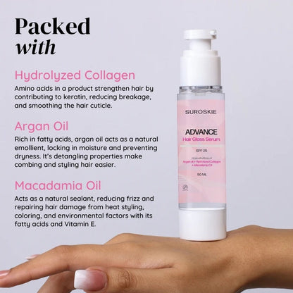 SUROSKIE Advance Glass Hair Serum For Shine & Frizz Control