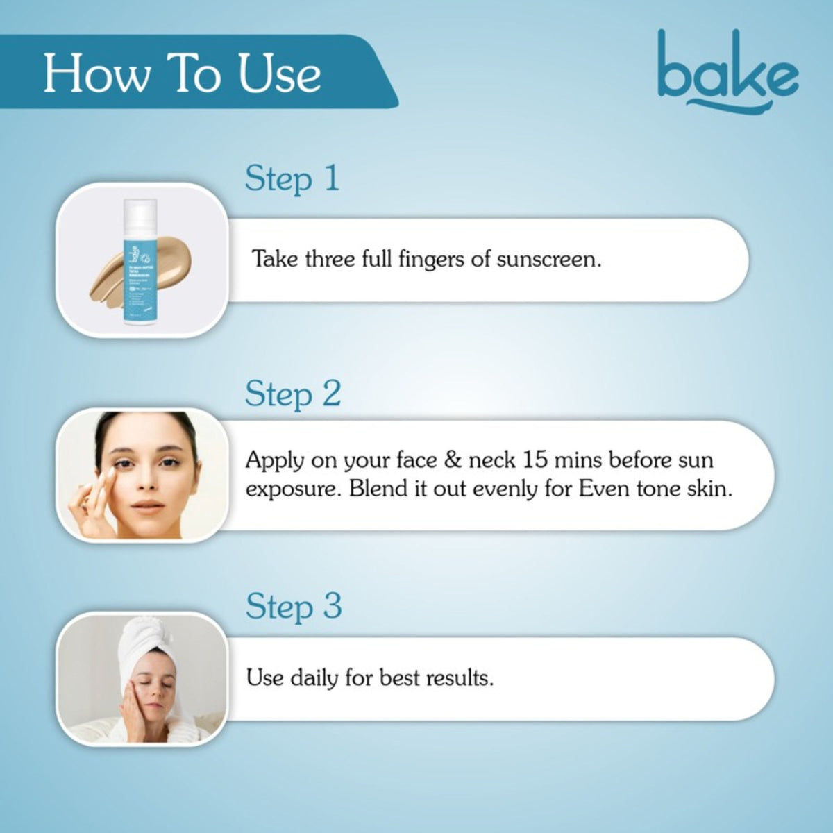 BAKE 2% Multi Peptide Tinted Sunscreen SPF 70 PA+++ For Broad Spectrum Sunscreen