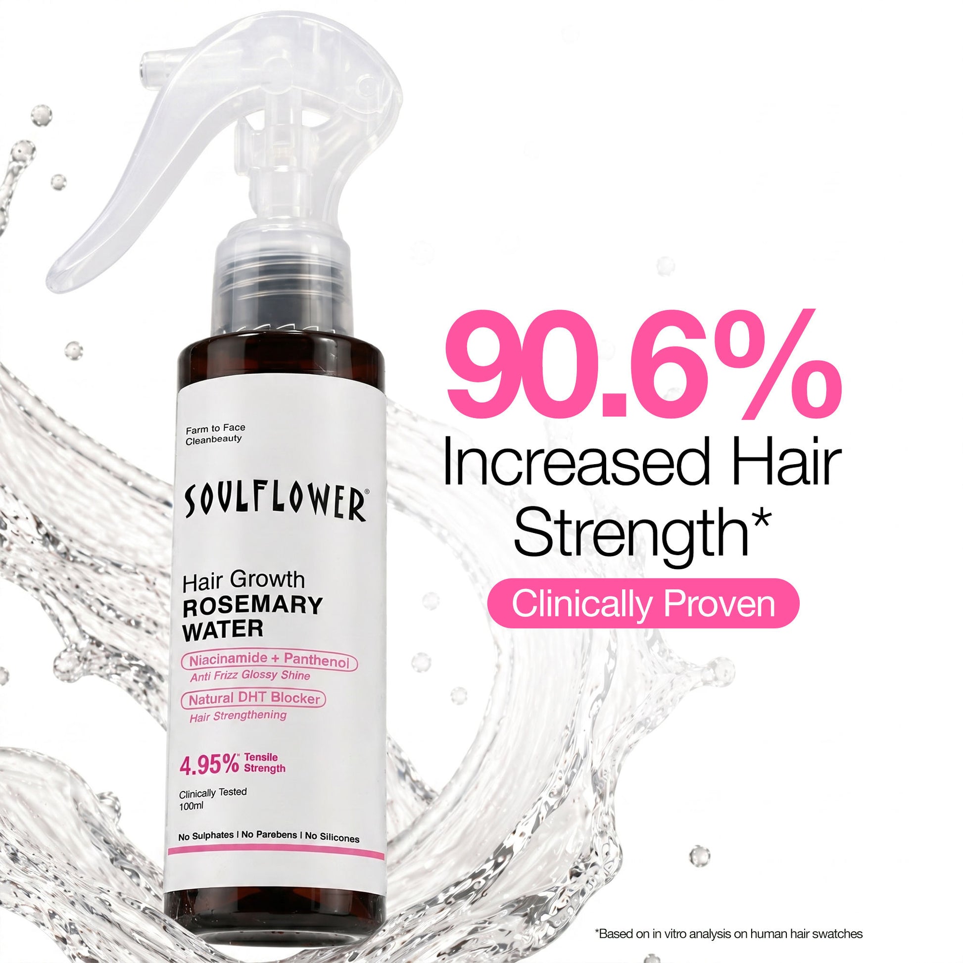 Soulflower Rosemary Water Hair Serum Spray