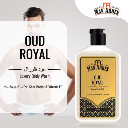 Man Arden Oud Royal Luxury Body Wash Infused With Shea Butter & Vitamin E