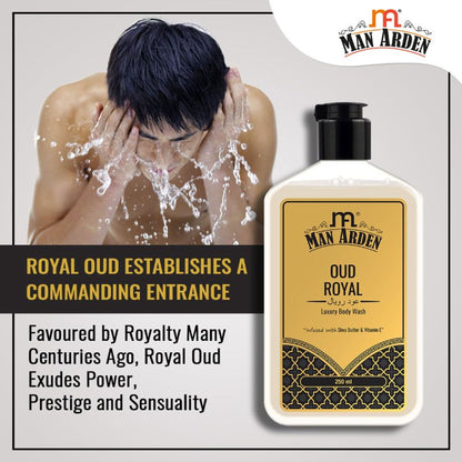 Man Arden Oud Royal Luxury Body Wash Infused With Shea Butter & Vitamin E