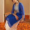 Dhiyona IE Ethnic Motifs Embroidered Gotta Patti Straight Kurta