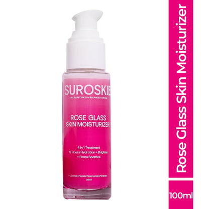 SUROSKIE Rose Glass Skin Moisturizer For Glowing & Hydrated Skin