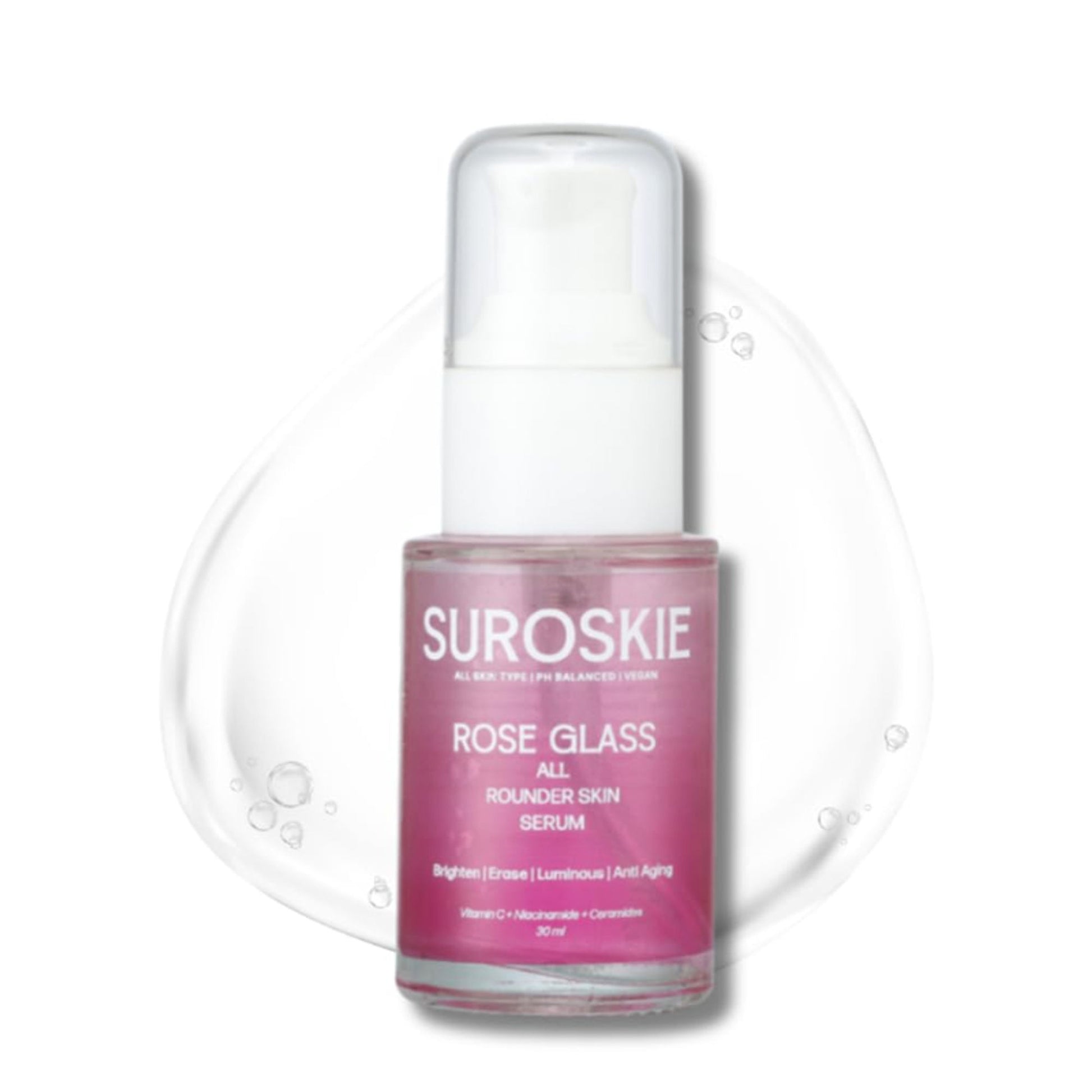 SUROSKIE Rose Glass Face Serum For Glowing & Bright Skin
