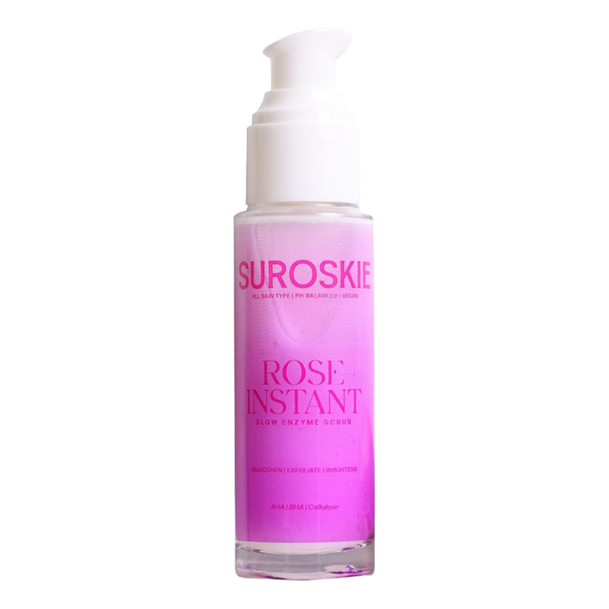 SUROSKIE Rose Enzyme Face Scrub Clears Pores & Brightens Skin