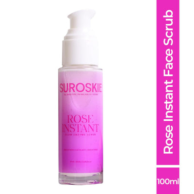 SUROSKIE Rose Enzyme Face Scrub Clears Pores & Brightens Skin