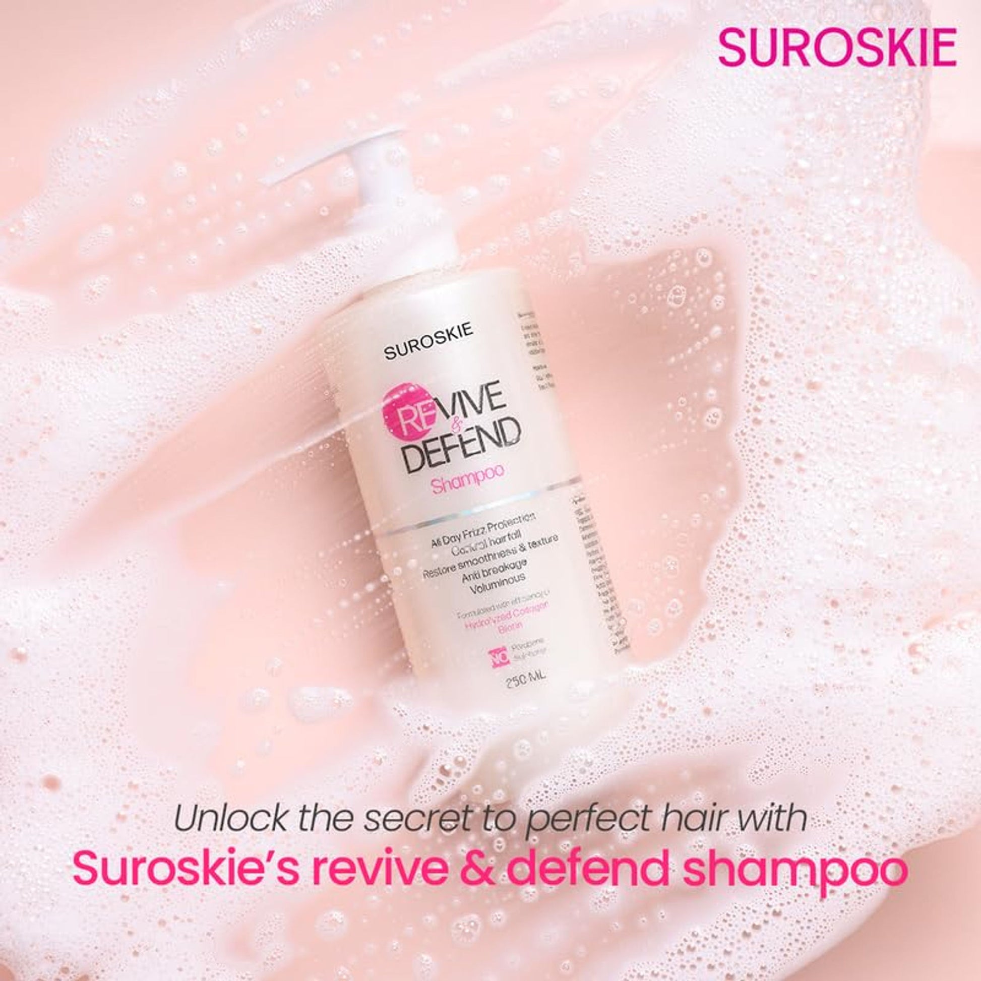 SUROSKIE Revive & Defend Shampoo For Dry & Frizzy Hair