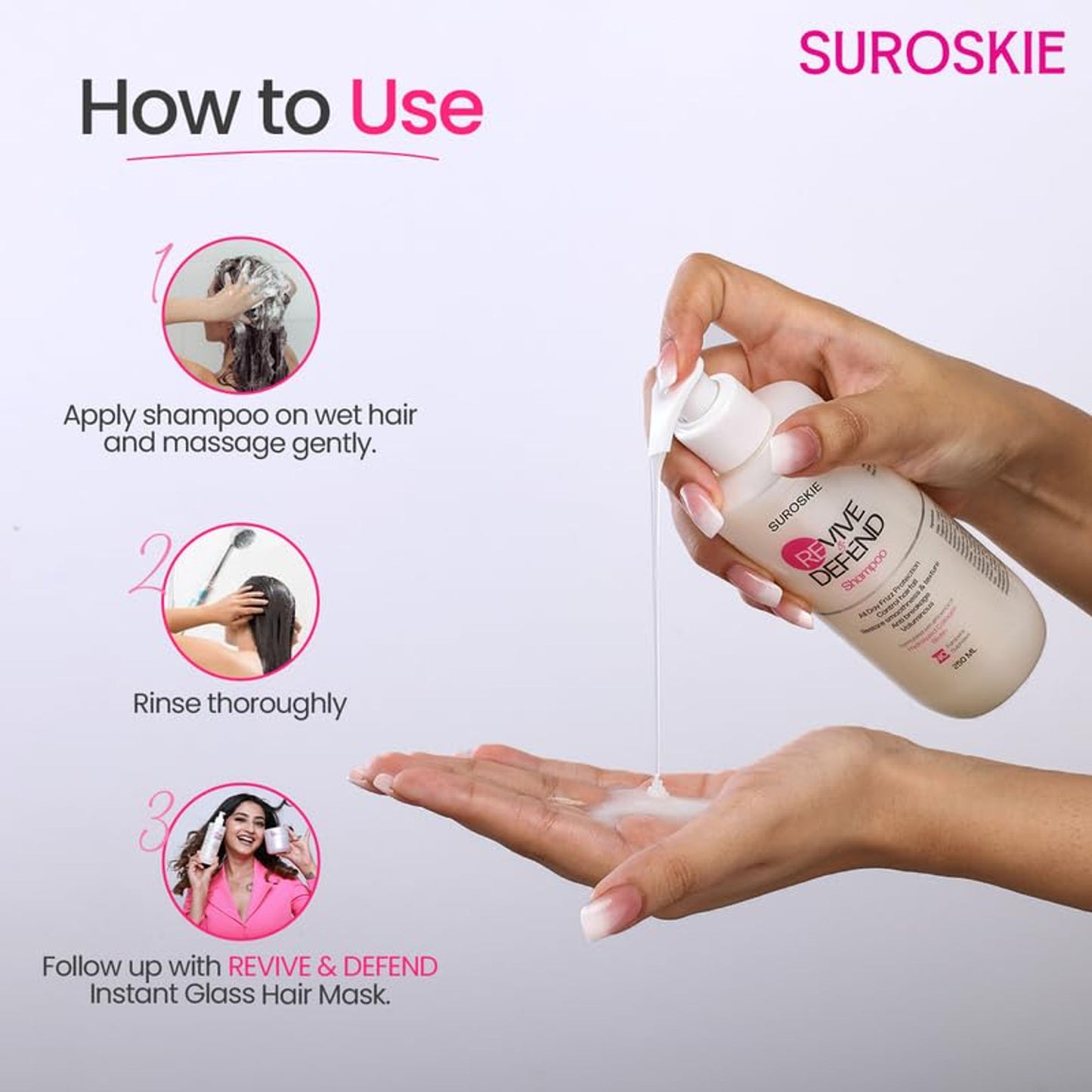 SUROSKIE Revive & Defend Shampoo For Dry & Frizzy Hair