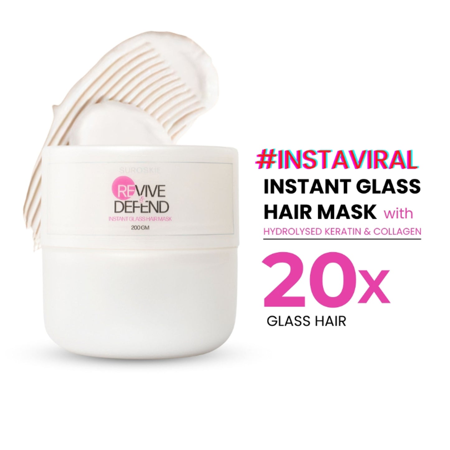 SUROSKIE Revive & Defend Hair Mask For Dry Frizzy & Damaged Hair