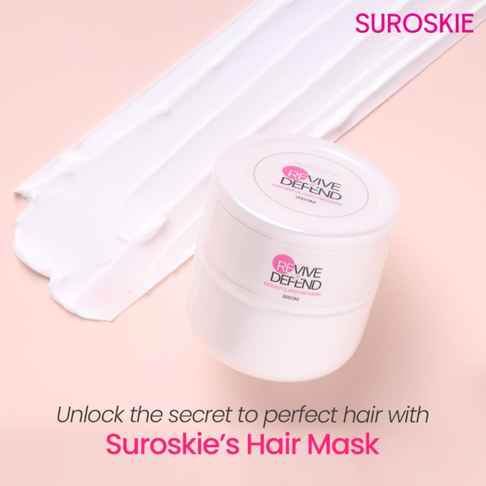 SUROSKIE Revive & Defend Hair Mask For Dry Frizzy & Damaged Hair