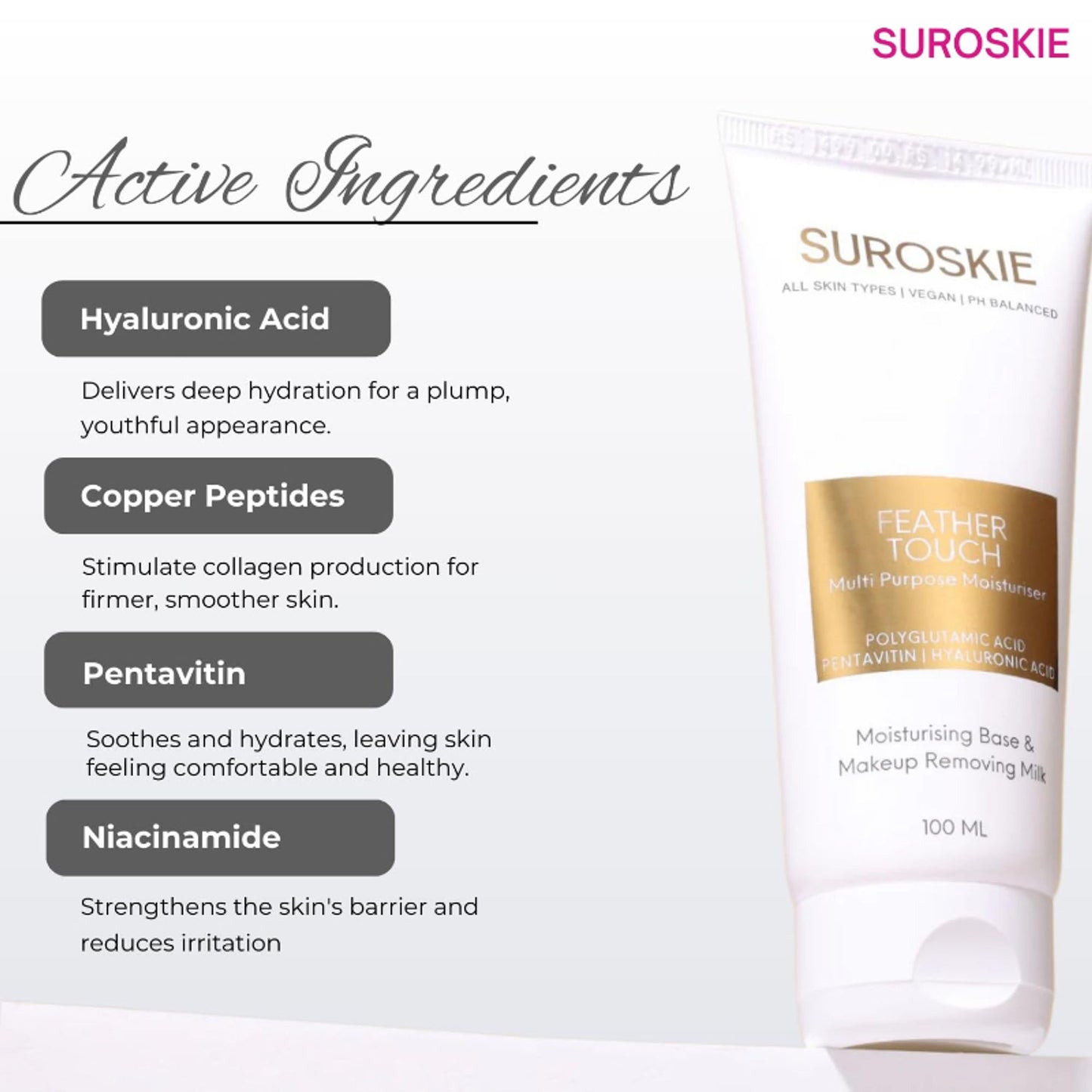 SUROSKIE Feather Touch Moisturizer For Soft & Glowing Skin