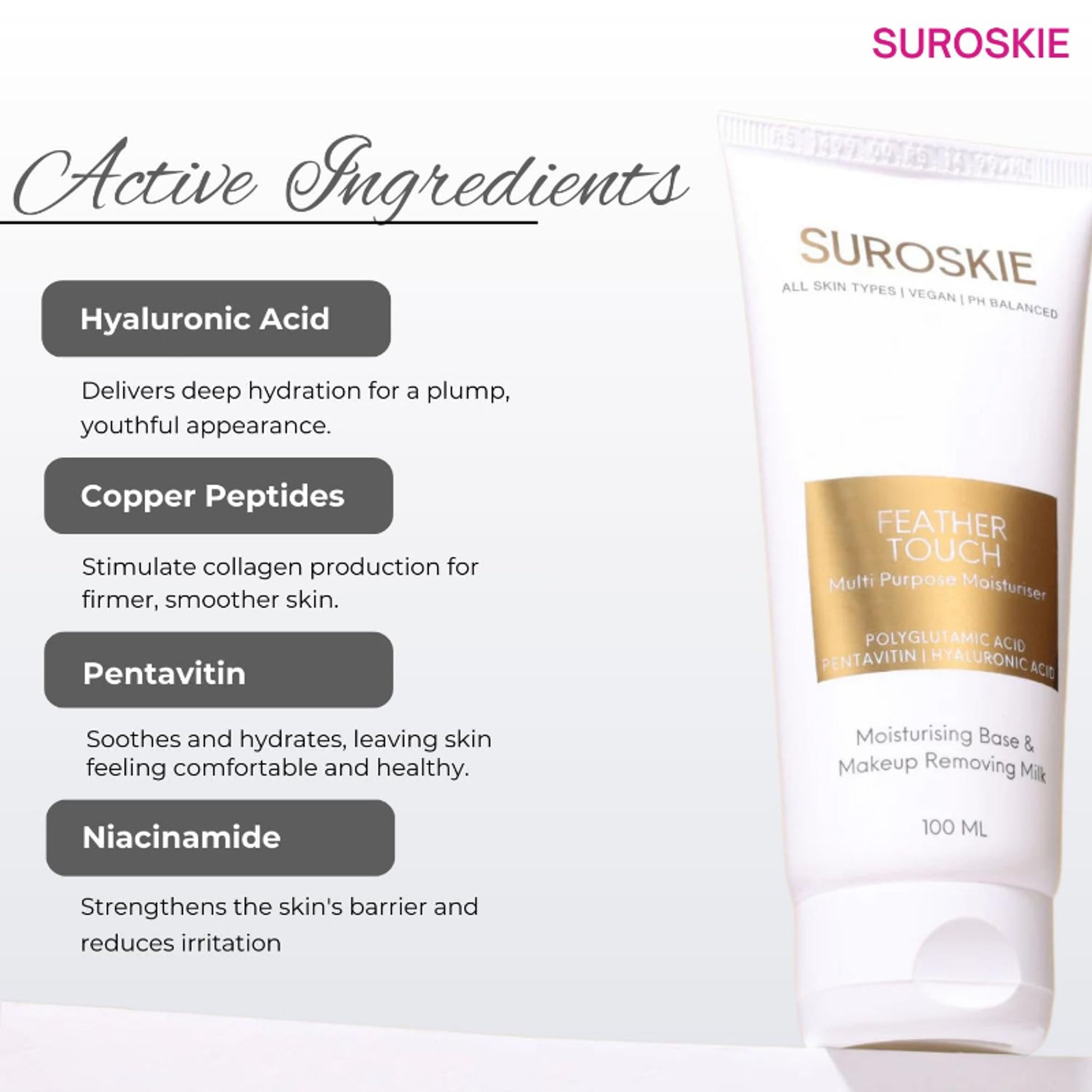SUROSKIE Feather Touch Moisturizer For Soft & Glowing Skin