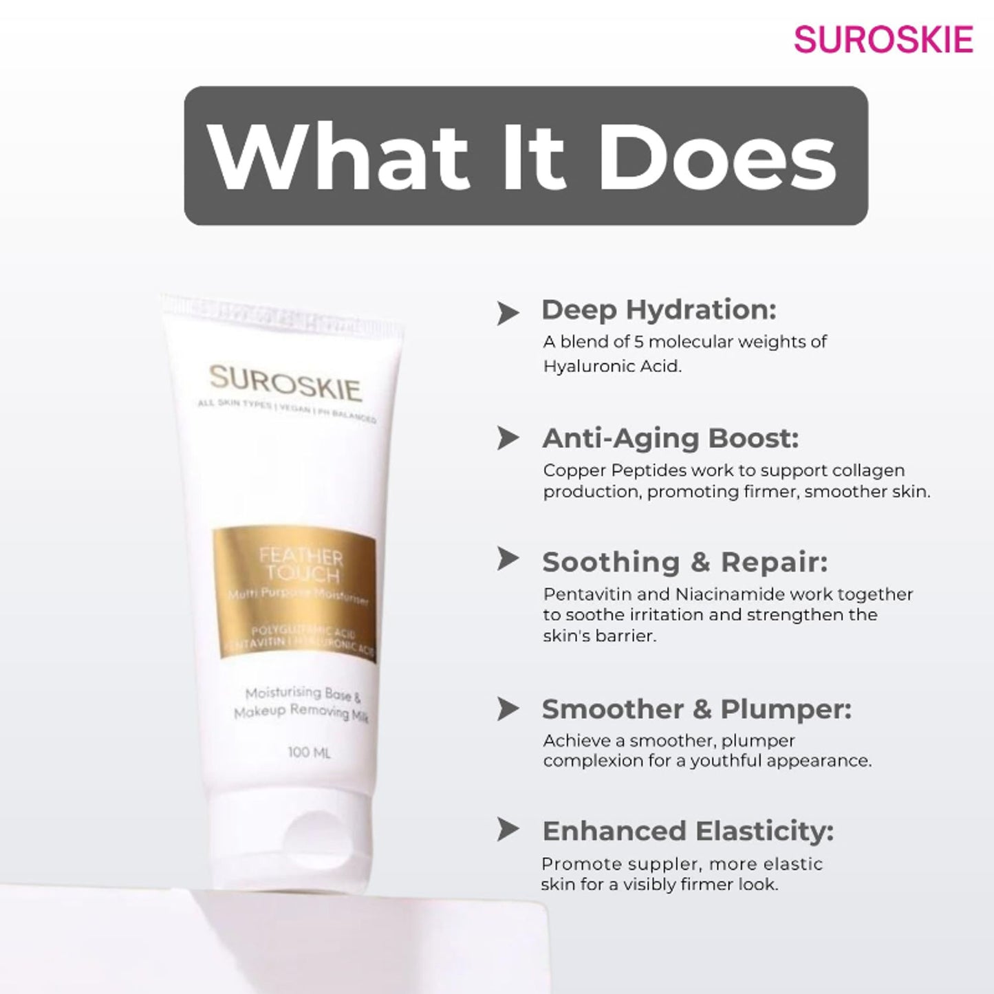 SUROSKIE Feather Touch Moisturizer For Soft & Glowing Skin