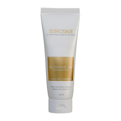 SUROSKIE GlowEase 2 in 1 Cleanser & Mask For Glow & Hydration