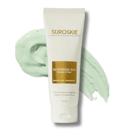 SUROSKIE GlowEase 2 in 1 Cleanser & Mask For Glow & Hydration