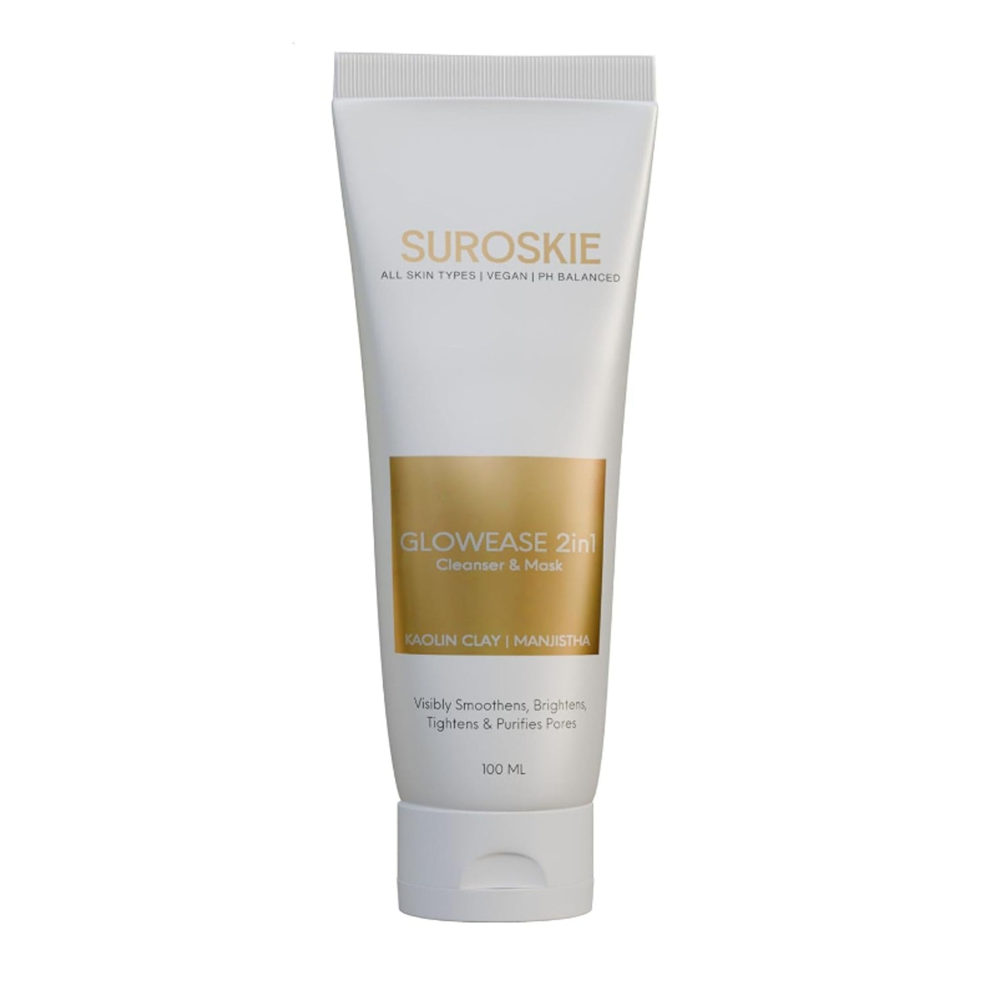 SUROSKIE GlowEase 2 in 1 Cleanser & Mask For Glow & Hydration