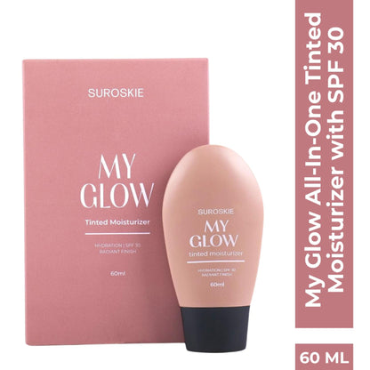 SUROSKIE My Glow All In One Tinted Sunscreen Glowy Finish Light Shade - Light