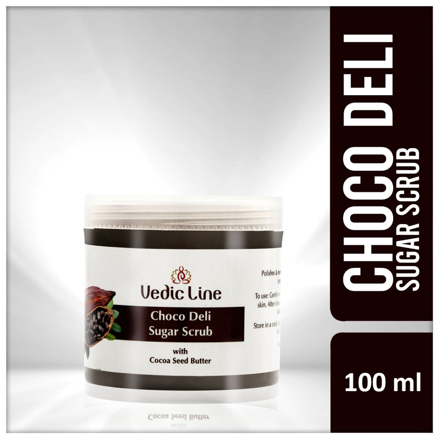 Vedic Line Choco Deli Sugar Scrub With Cocoa Seed Butter